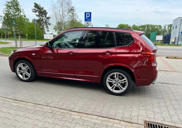 BMW X3 cena 65000 przebieg: 252000, rok produkcji 2012 z Ścinawa małe 232